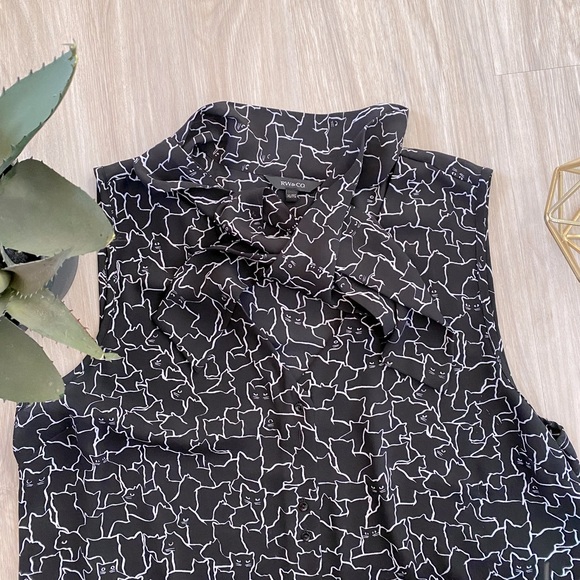 RW&CO Cat Pattern Blouse - Picture 6 of 6